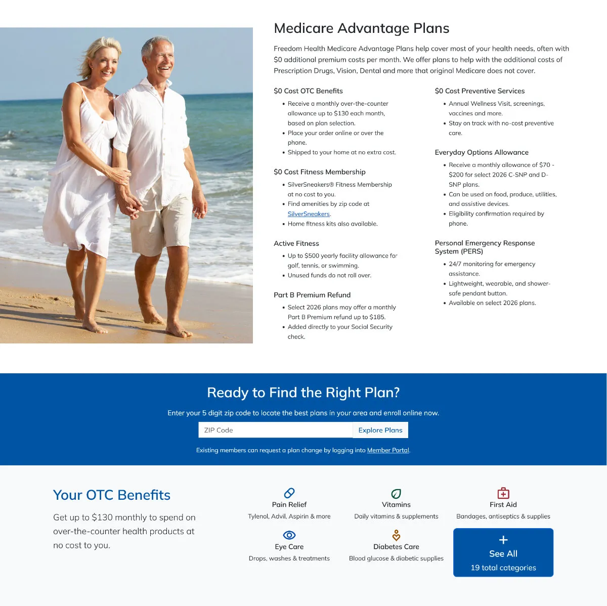 Freedom Health Partial Mockup