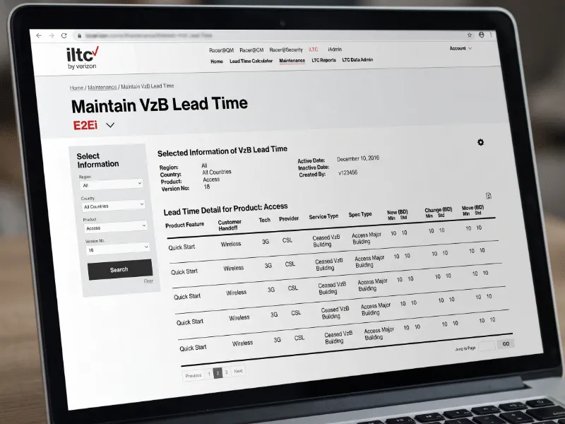 Verizon iLTC Calculator demo